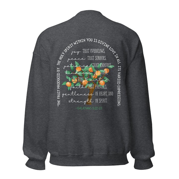 Sweatshirt - Galatians 5:22-23 HEATHER GREY product image (1)