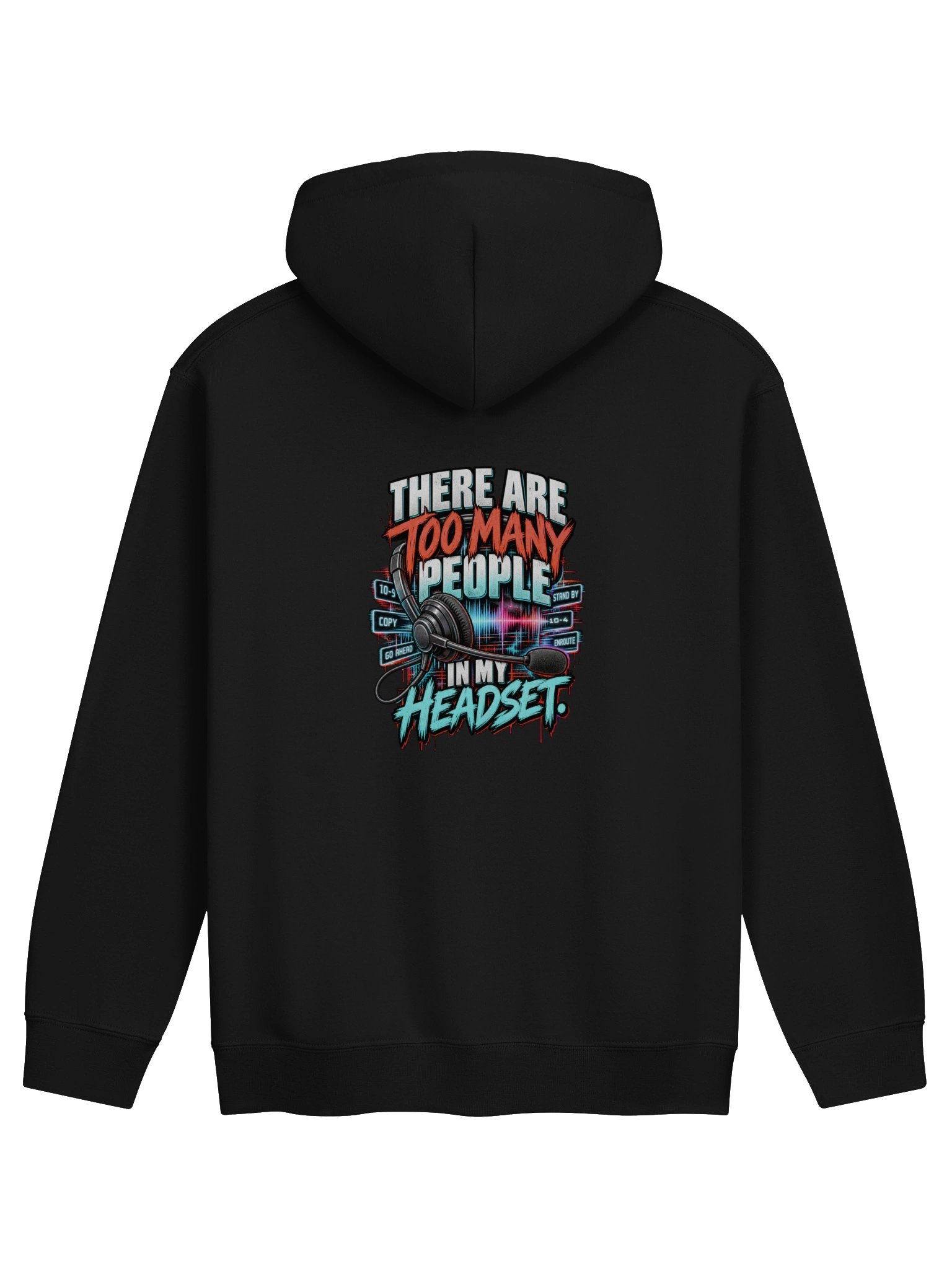 🎧 Too Many People Hoodie- Red product image (2)