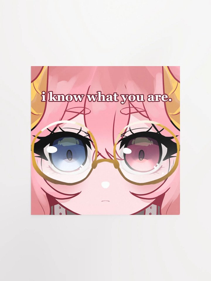 i know what you are poster product image (1)