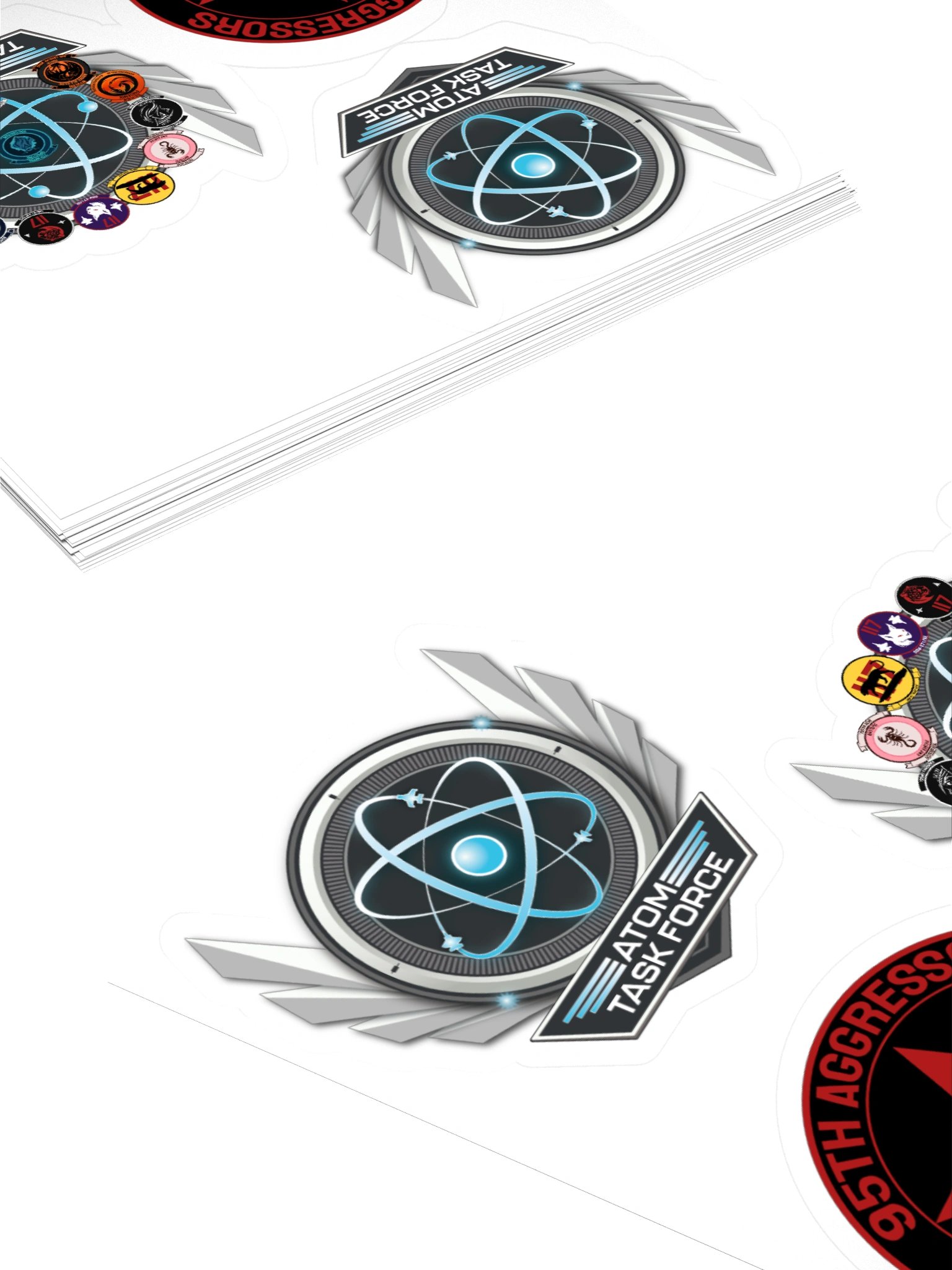 Atom Task Force Official Logo Sticker Sheet! product image (4)