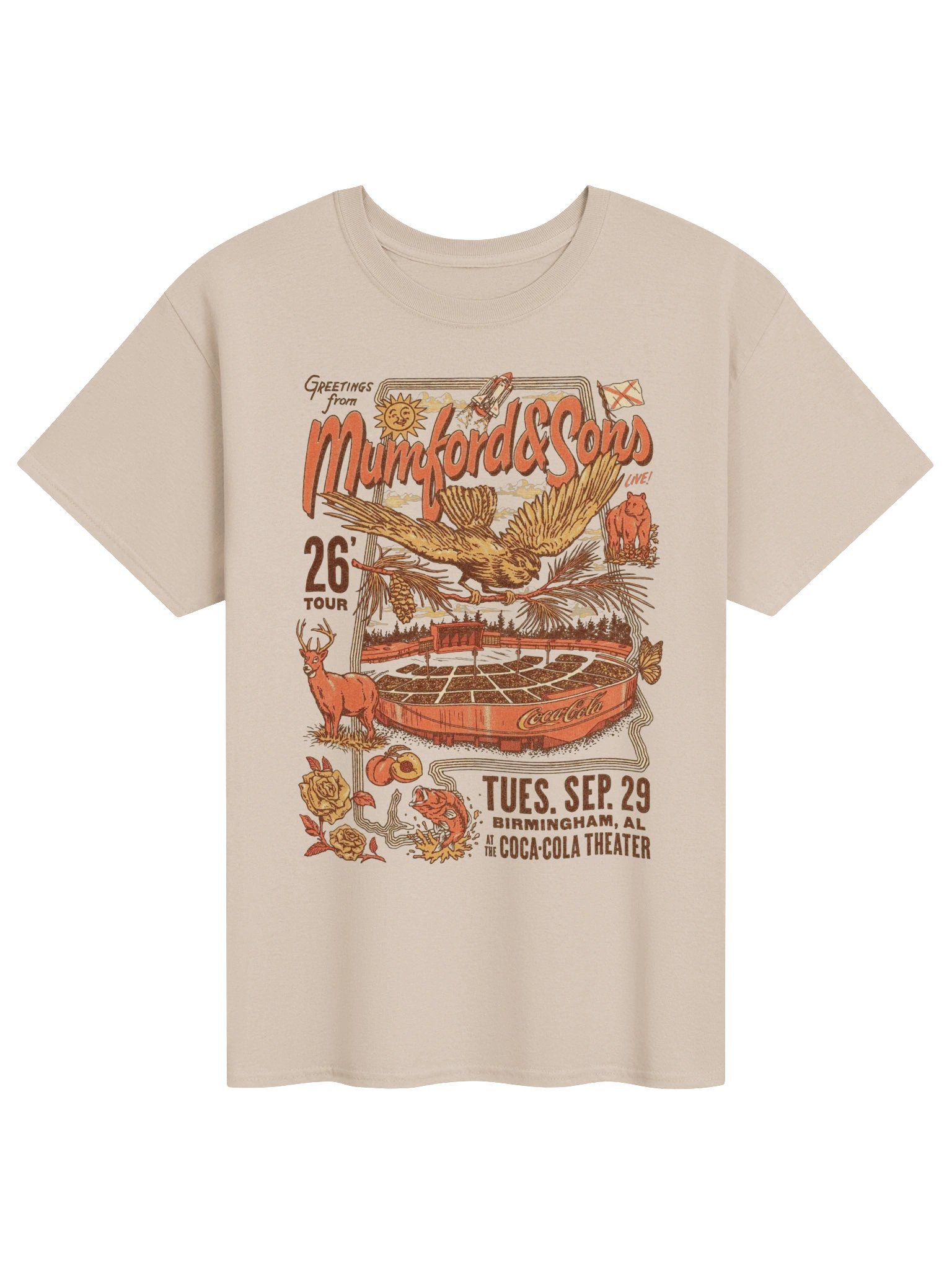 Mumford And Sons Birmingham AL 2026 Live At The Coca-Cola Amphitheater T-Shirt product image (1)