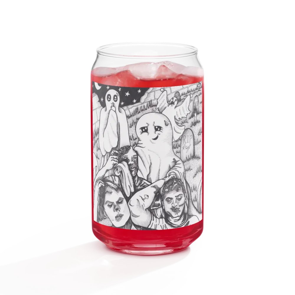 Graveyard Brawl can-shaped glass product image (9)