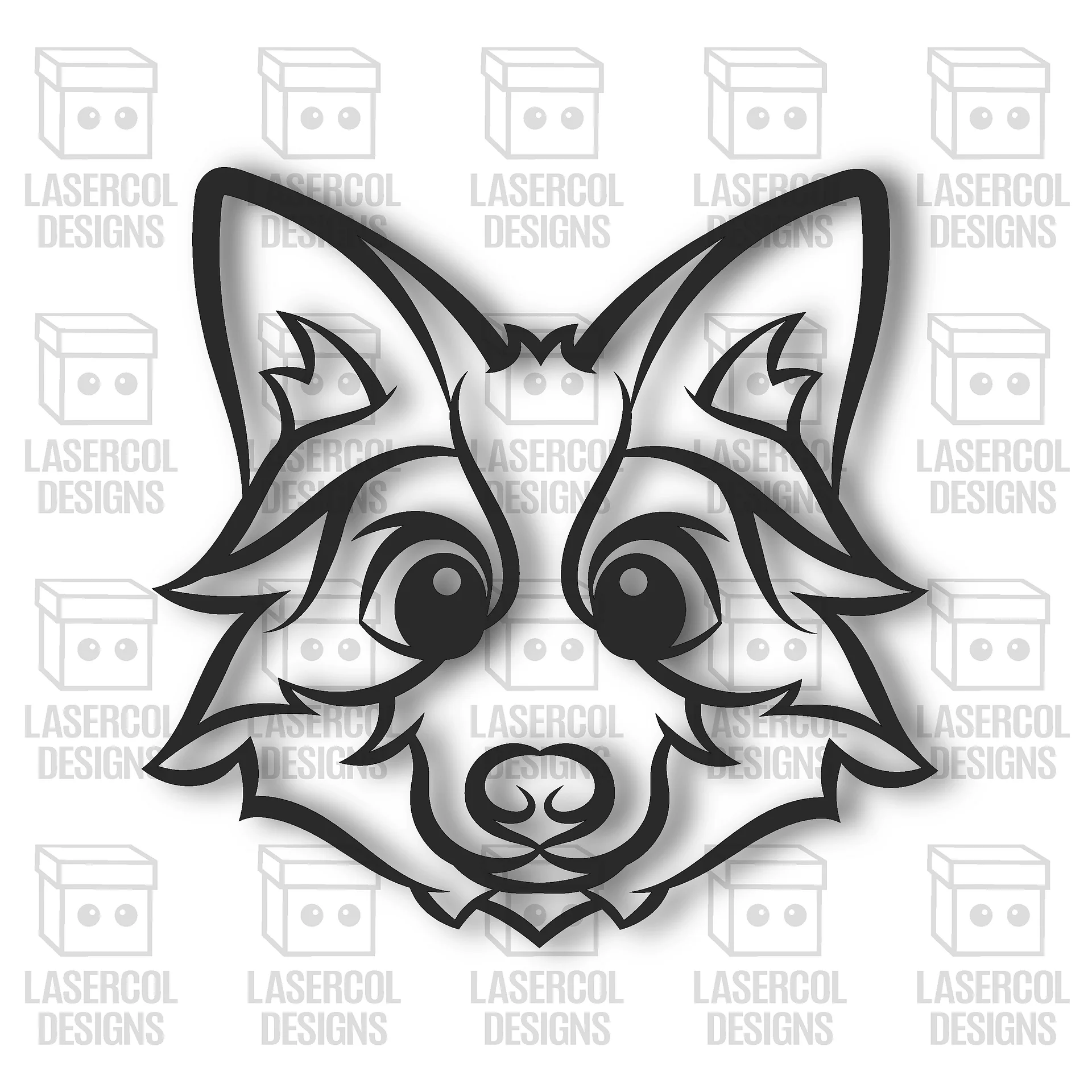Cute Fox and Bunny Wall Art - Laser Cut Files product image (2)