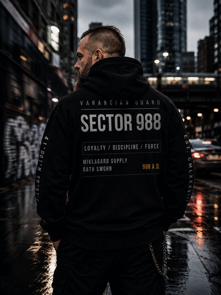 SECTOR 988 — Tactical Code Hoodie product image (2)