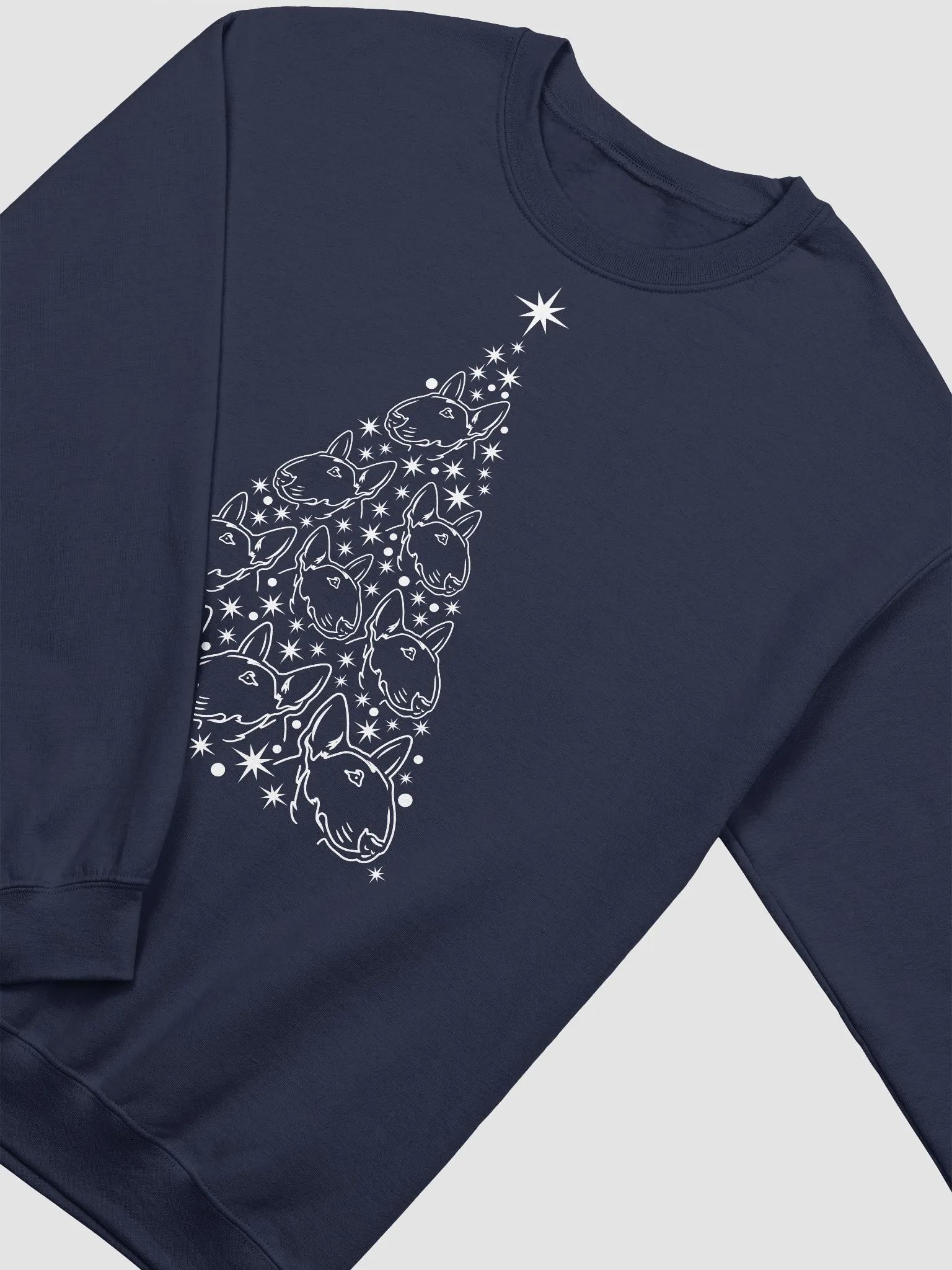 Bull Terrier Christmas Tree Sweatshirt Design for Bull Terrier Paw-rents product image (19)
