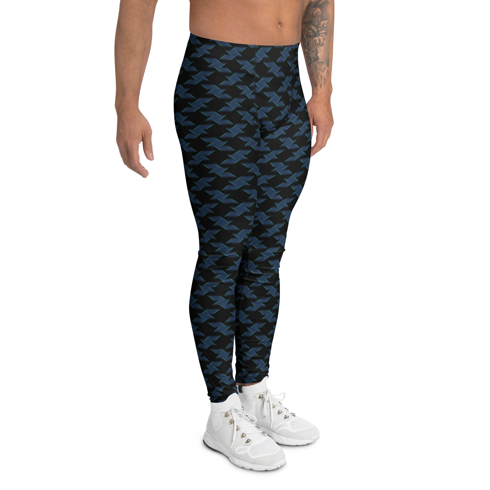 Buffalo Plaid Checkered Gingham Men's Leggings product image (3)