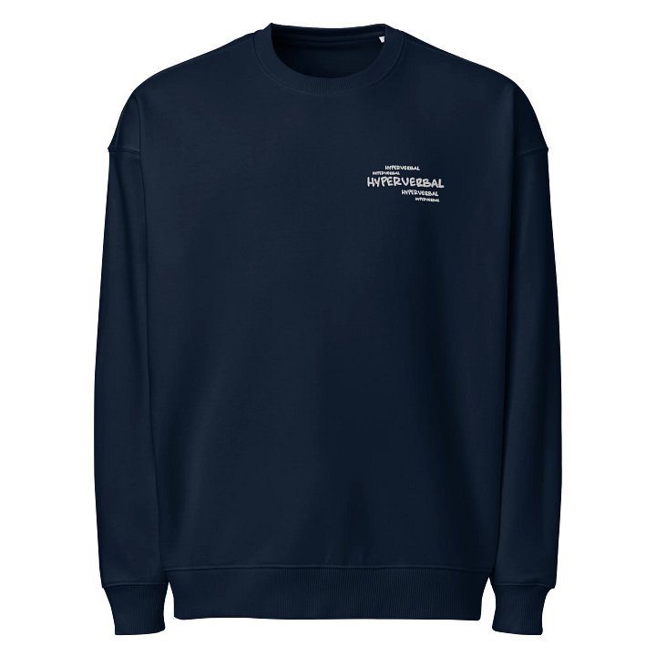 HYPERVERBAL handwritten bubble, eco oversized crewneck product image (1)