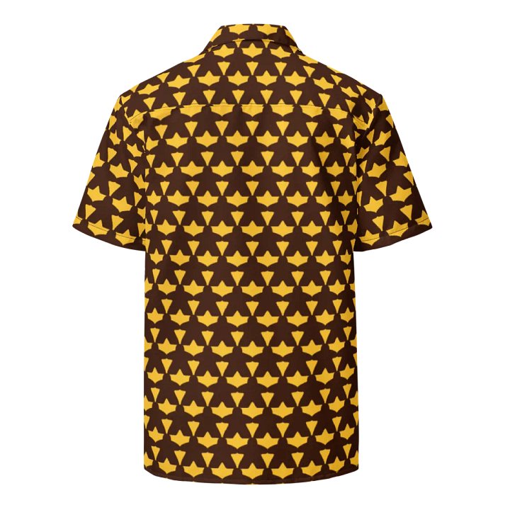 Meeple Hawaiian Shirt (Brown & Gold) product image (1)