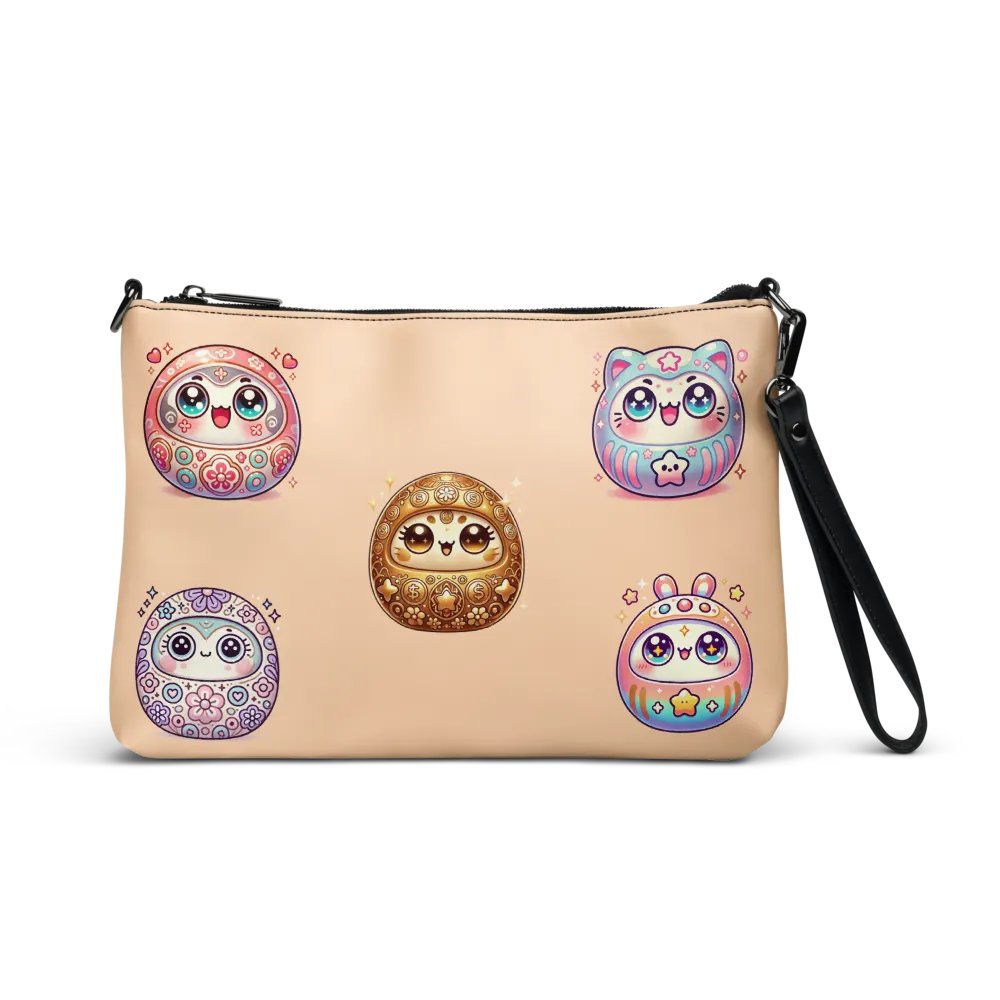 表情豊かな目のクロスボディバッグ - だるまの世界 product image (1)