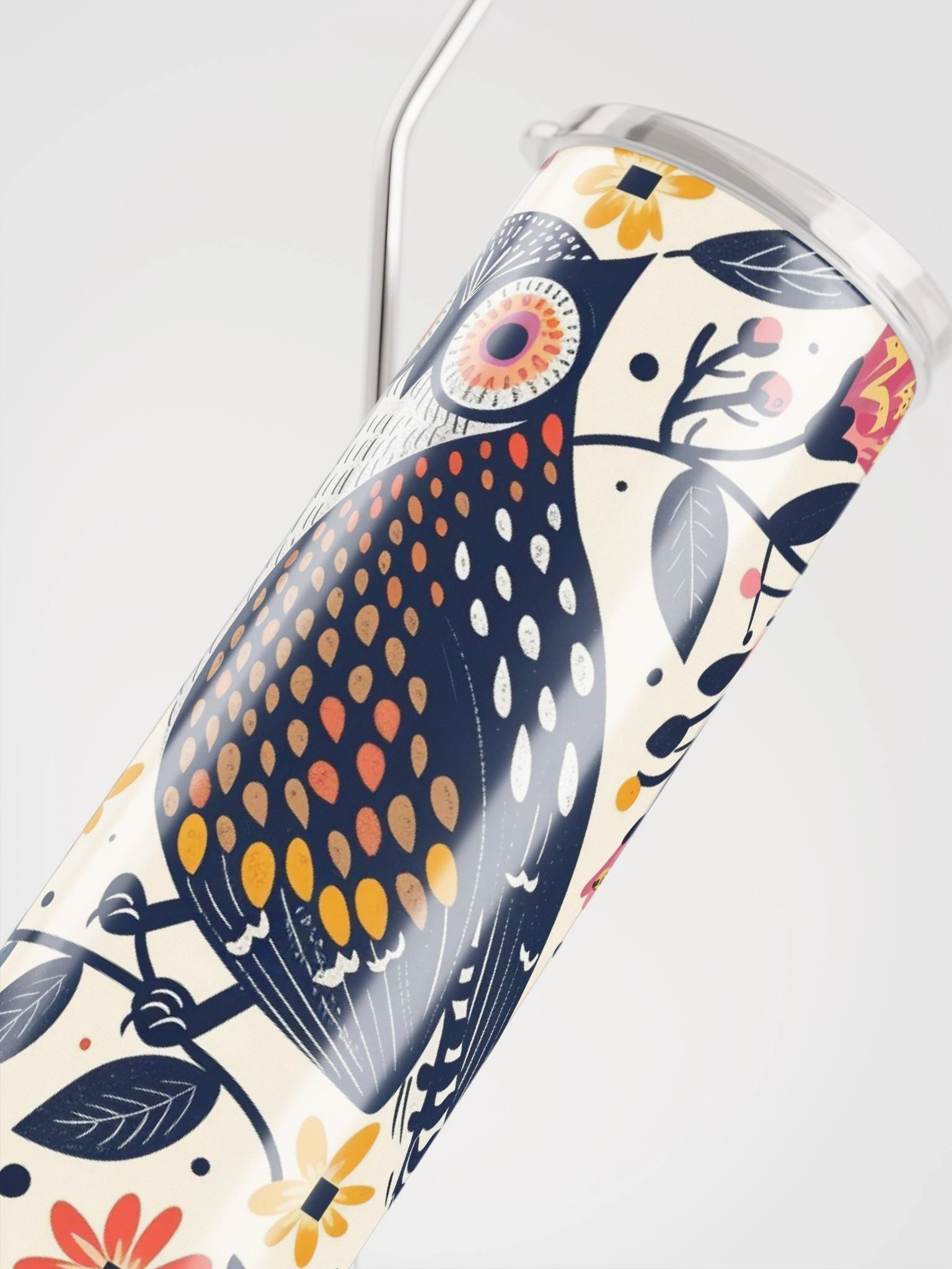 Whimsical Owl Stainless Steel Tumbler product image (4)