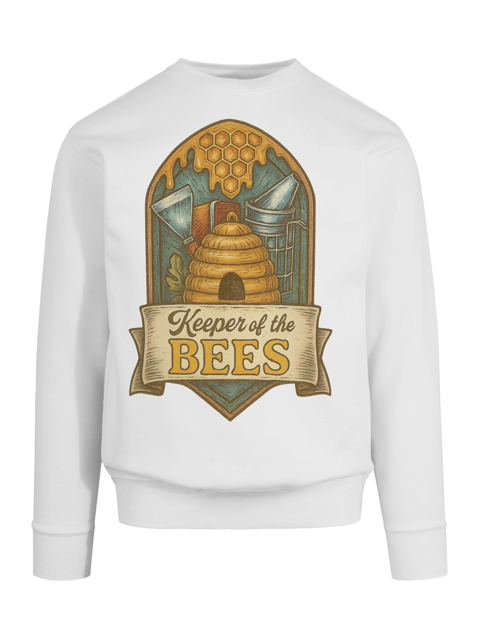 Keeper of the Bees Sweatshirt - Beekeeping T shirt Gift for Bee Lovers & Backyard Beekeepers product image (9)