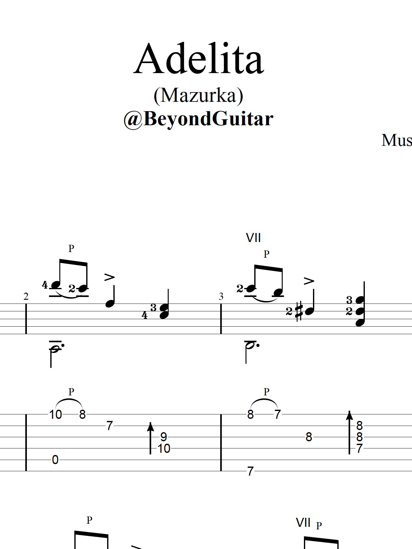 Adelita, by Francisco Tarrega product image (1)