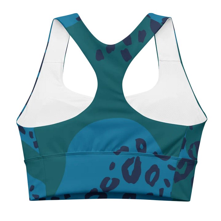 Blue Splotch All-Over Sports Bra product image (2)
