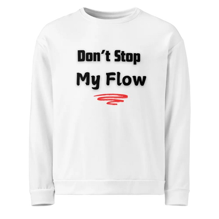 Don't Stop My Flow: White Sweater product image (1)