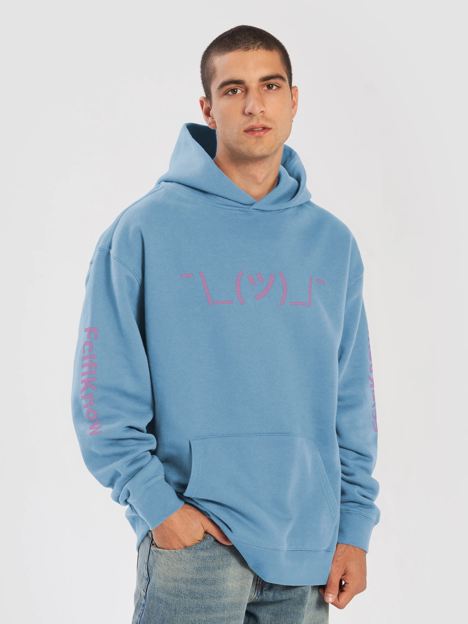 The Signature Shrug Hoodie — Cotton Candy Blue product image (3)