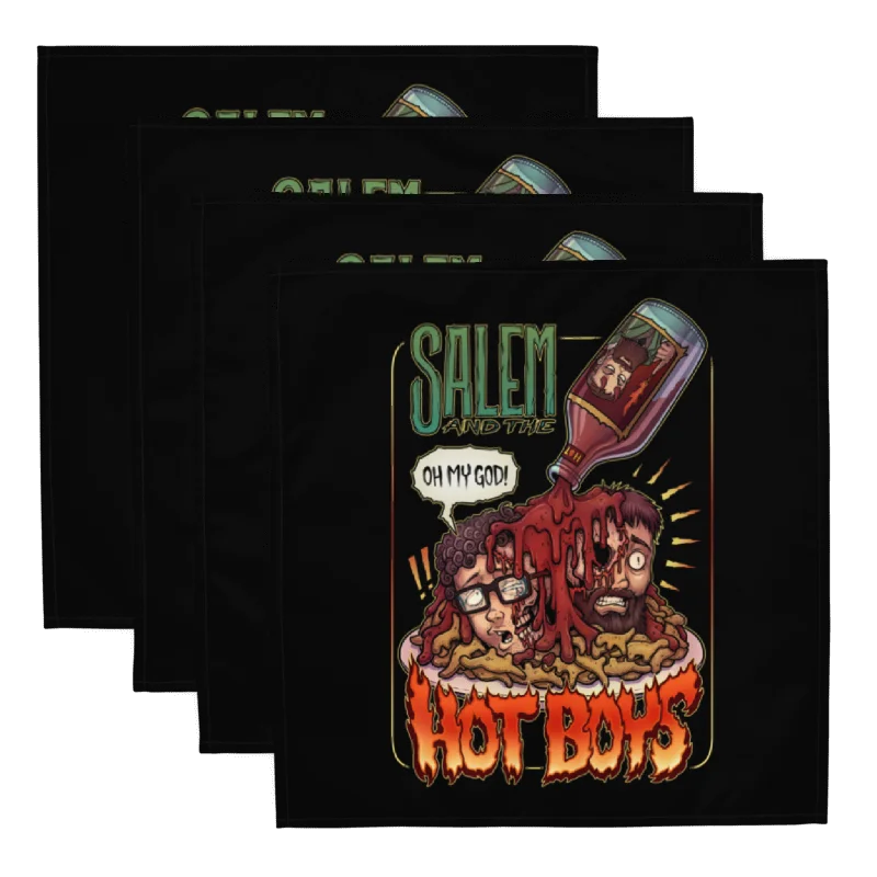 Salem and the Hot Boys Cloth Napkin Black Set product image (1)