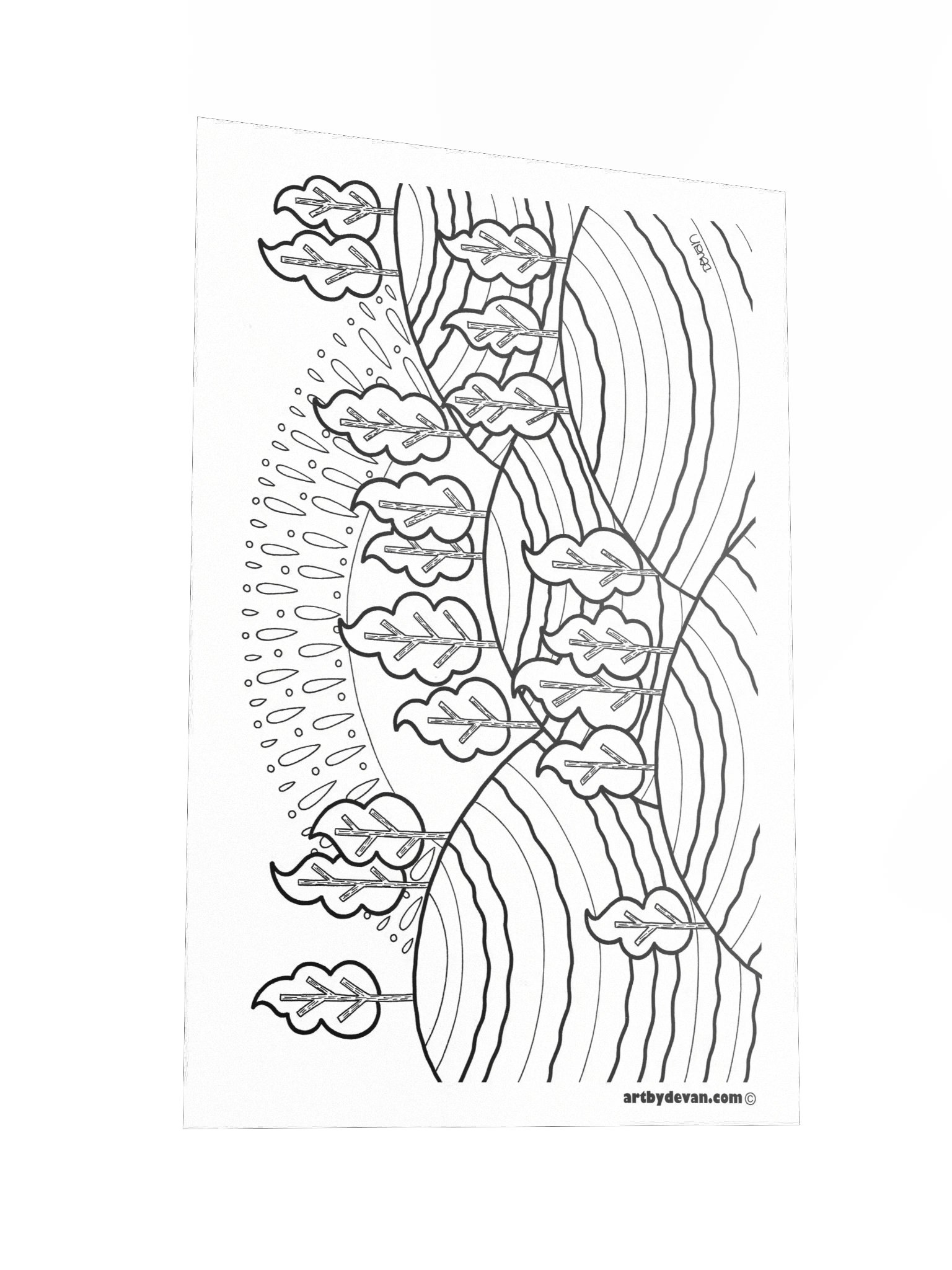 Color Your Own Art: Lumpy Hills product image (2)