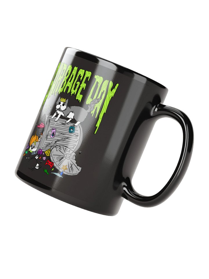 garbage day mug (black) product image (3)