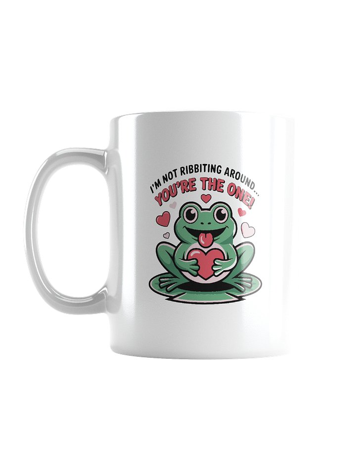 Frog Valentine's Day Gift | I'm Not Ribbing Around Mug | Funny Animal Pun Love Gift product image (1)