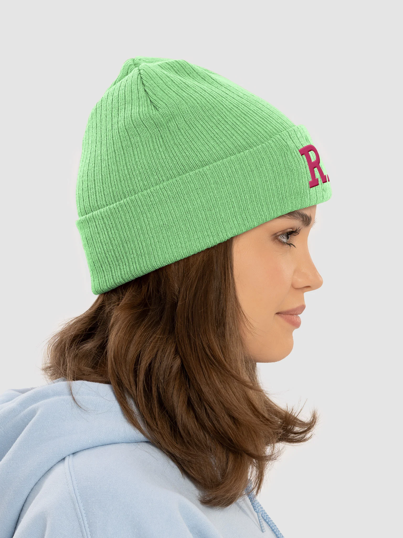 RISE Embroidered Beanie [PINK ver.] product image (8)