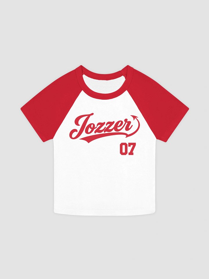 Jozzer Baseball Logo - Raglan Crop [Red] product image (1)