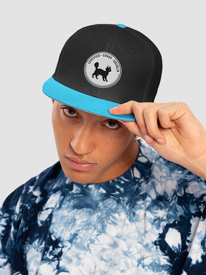 Certified Chaos Gremlin Snapback | Funny Neurodivergent Hat product image (1)