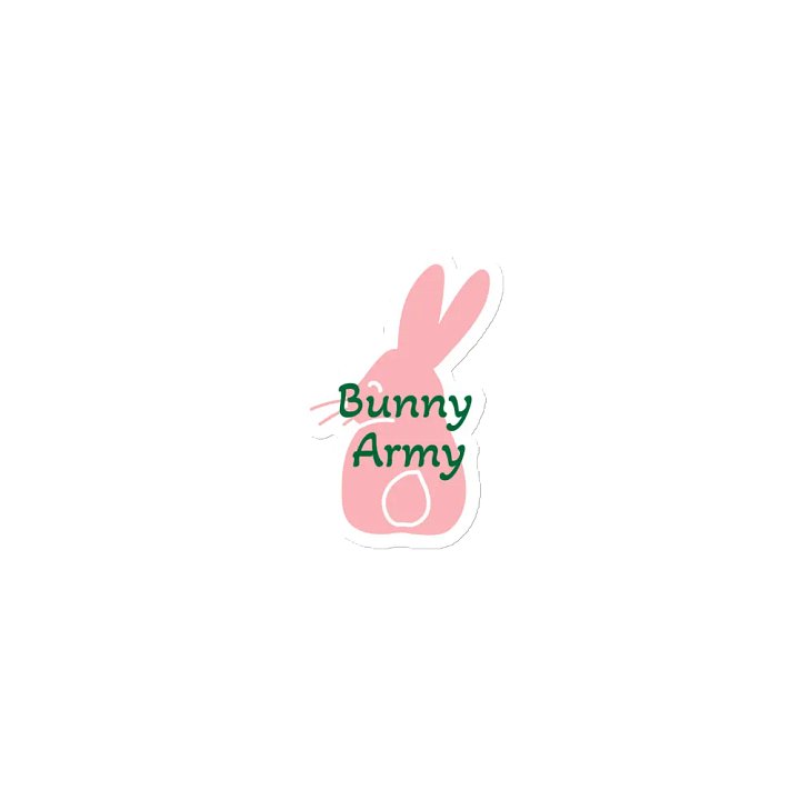 Bunny Army magnet product image (1)