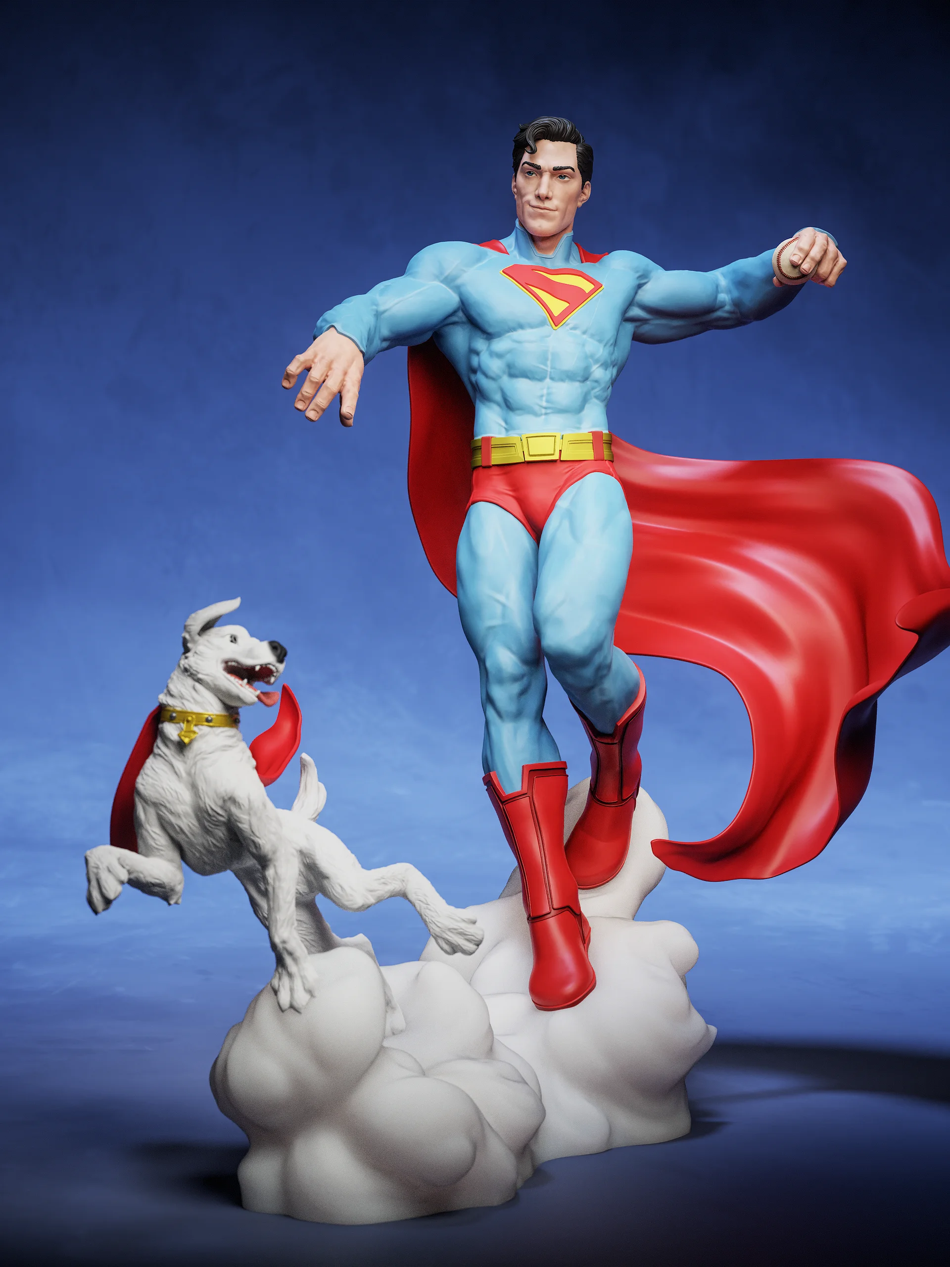 Superman And Krypto - STL product image (1)