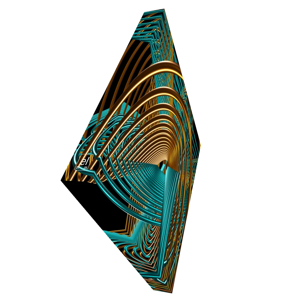 Oscilloscopic Dance #1 - Lissajous Figures Code Art Canvas Print product image (2)