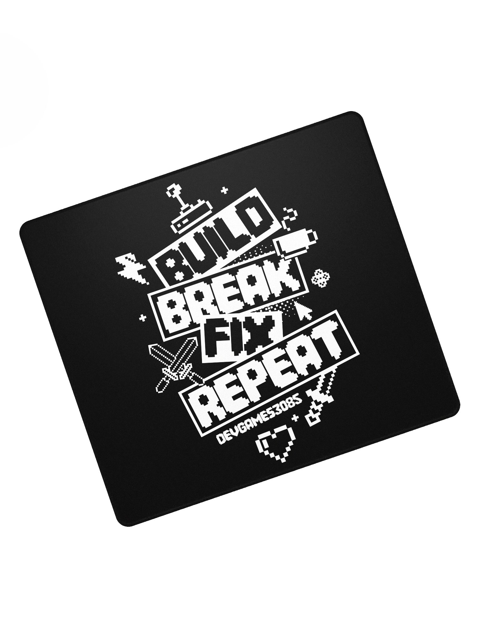Build. Break. Fix. Repeat. Mouse Pad product image (5)