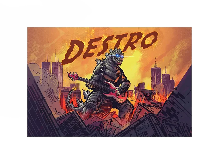 Rock Zilla Matte Poster product image (2)
