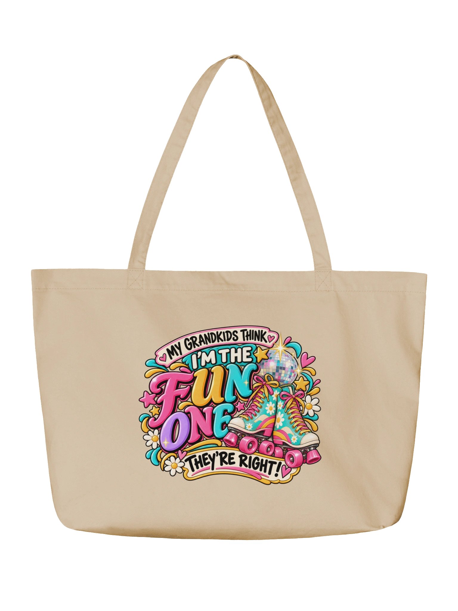 My Grandkids Think I'm the Fun One Grandma Tote Bag product image (2)
