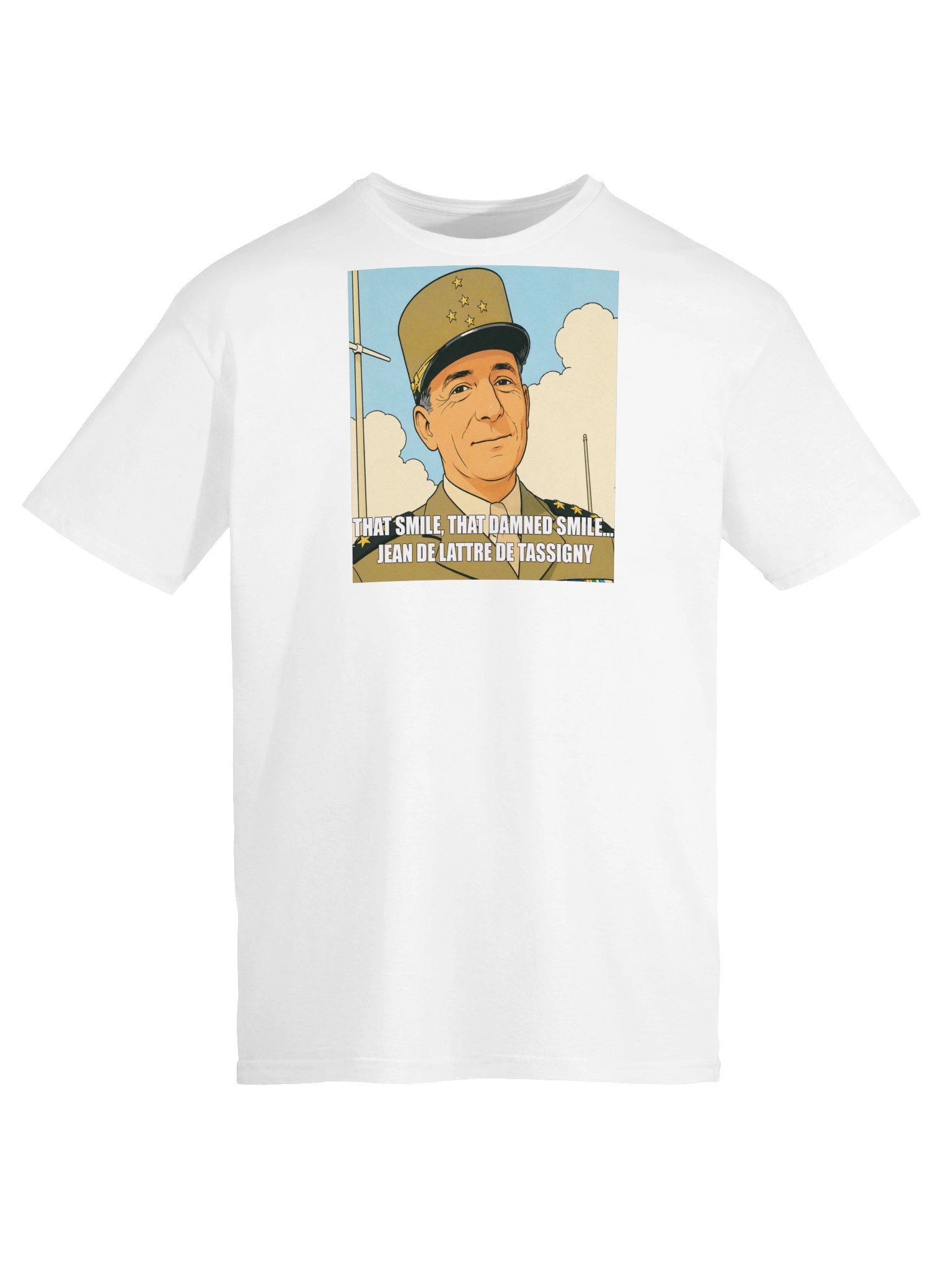 That smile, That damn smile - Jean De Lattre De Tassigny (Herr T-shirt) product image (5)
