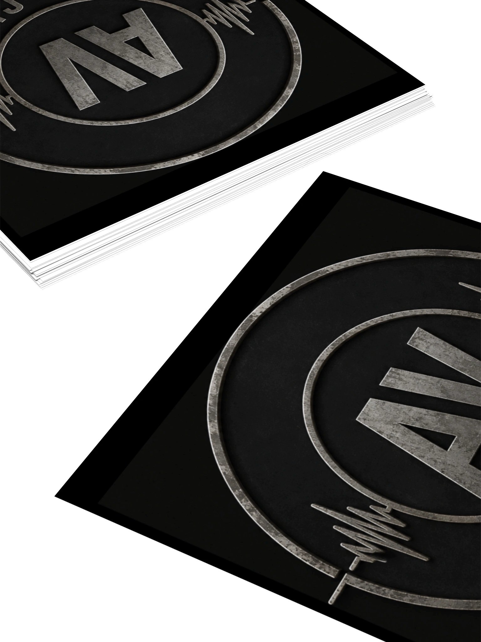 AV FIGHT CLUB LOGO STICKER (ROUND WAVE) product image (4)