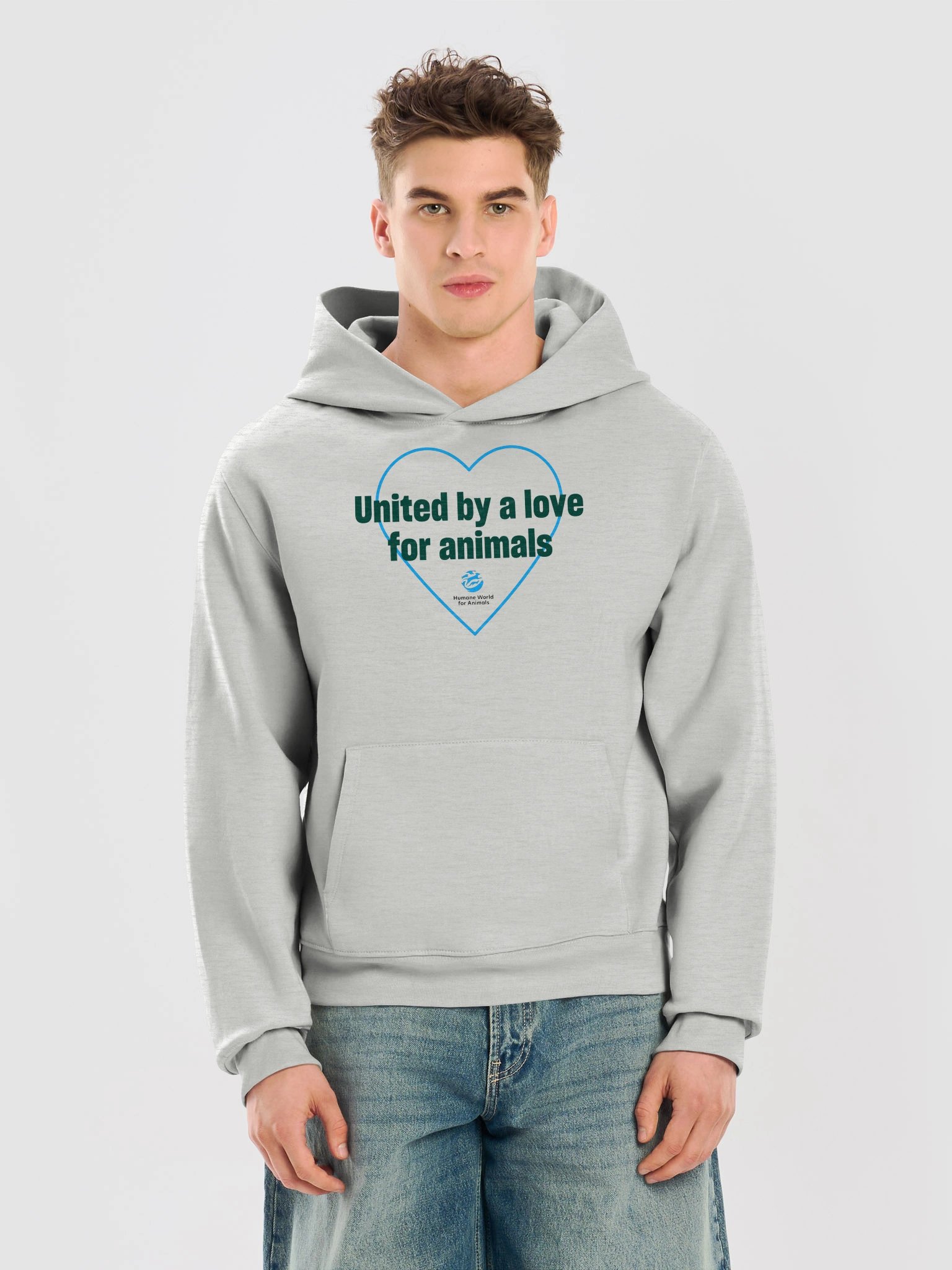 United by a love for animals - Heart - Hoodie - Light product image (9)
