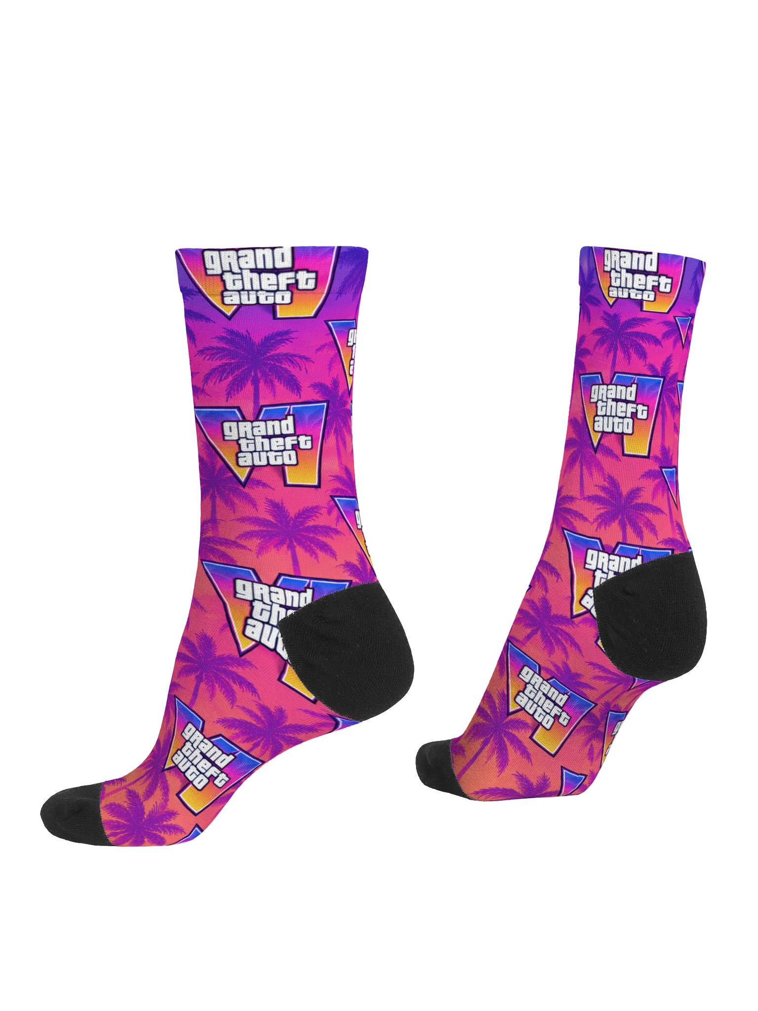 GTA VI Logo Socks - Premium Sustainable Crew Socks (Fan Design) product image (4)