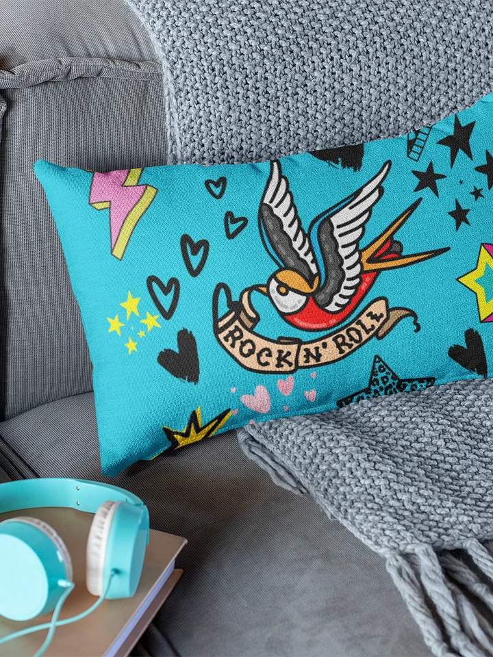 Rock N' Roll Tattoo Inspired All-Over Pillow product image (1)