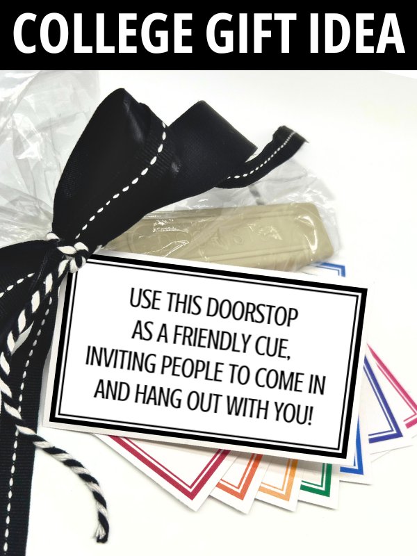 College Dorm Room Doorstop Gift Tags product image (1)