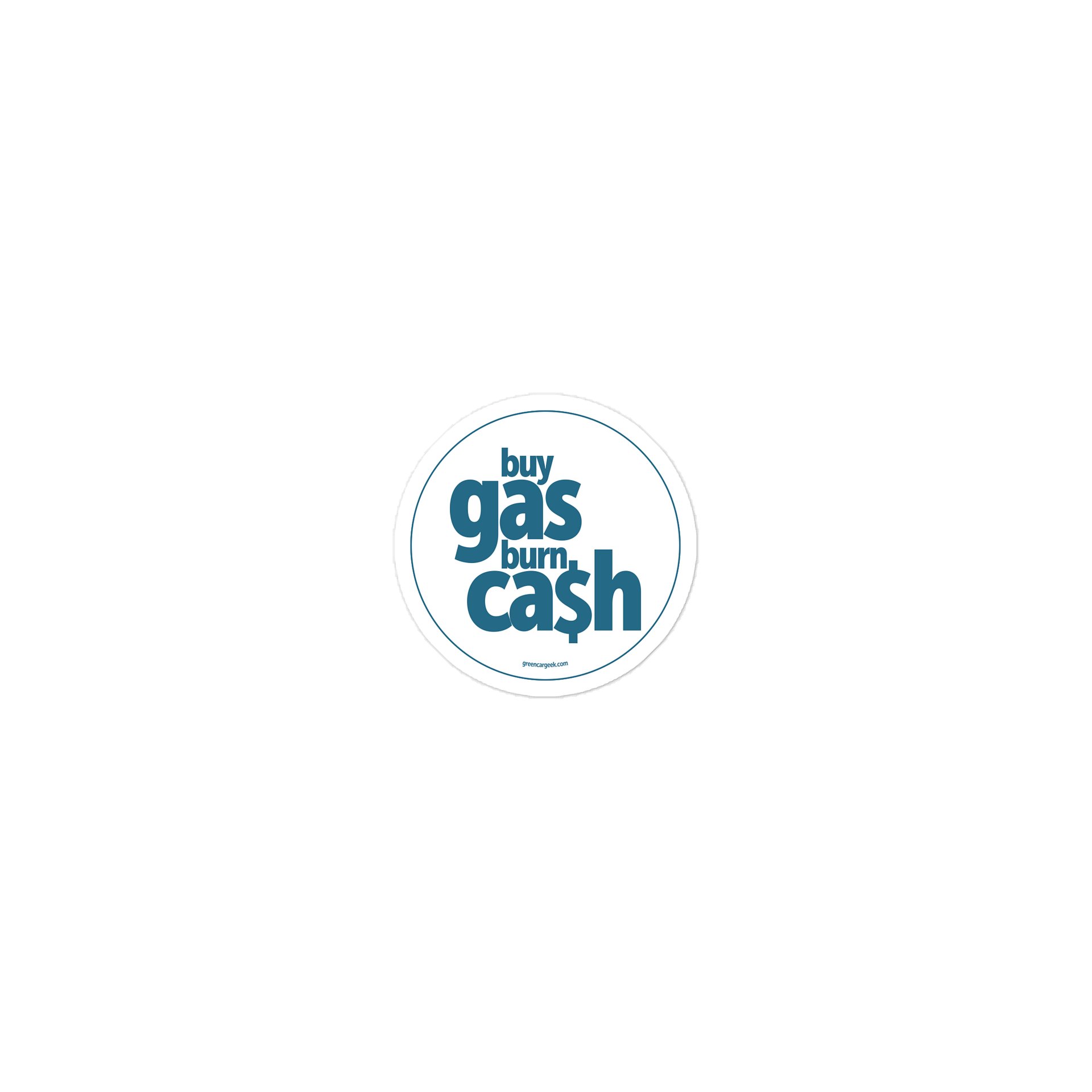 Burn Cash Sticker (White) product image (1)