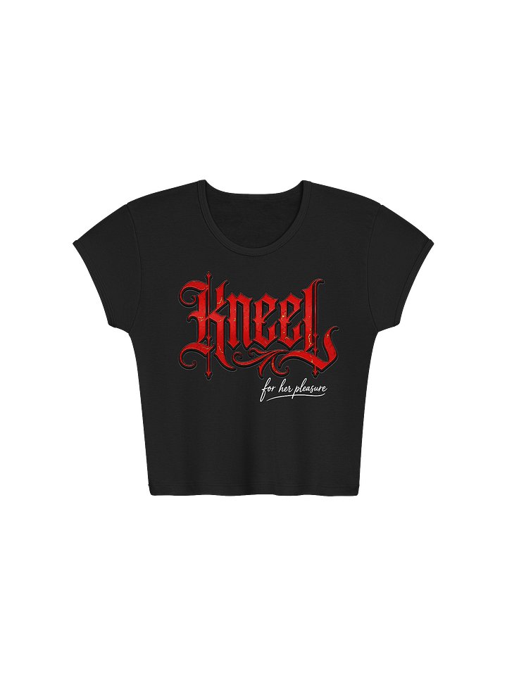 Kneel – For Her Pleasure | Damen Baby Tee Crop Top product image (2)