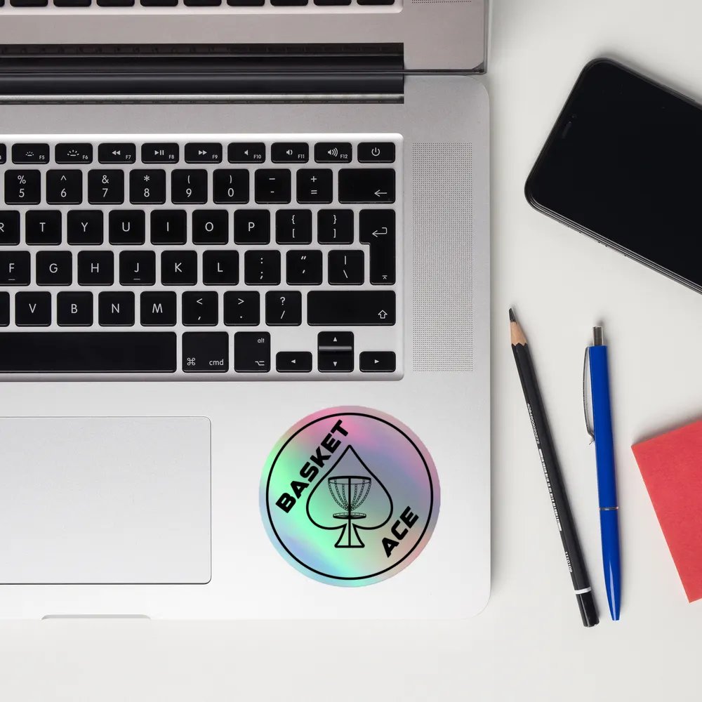 Basket Ace (Circle) Holographic Sticker product image (12)