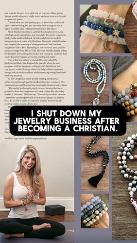 Six years ago, I boxed up my jewelry business after becoming a Christian.
It had been rooted in new age ideas like “finding y...