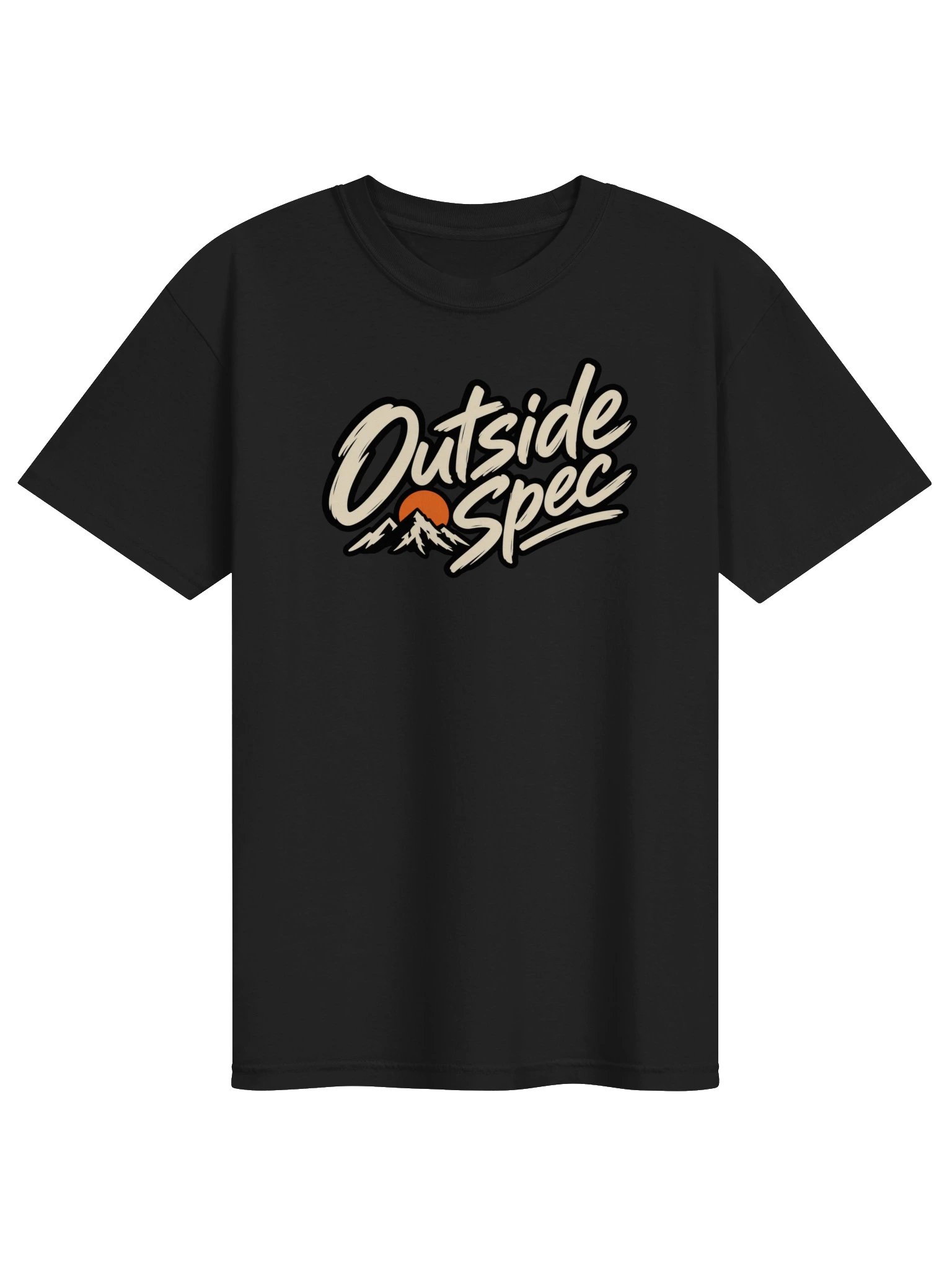 Outside Spec Script Logo Large Front Comfort Colors T-Shirt product image (1)