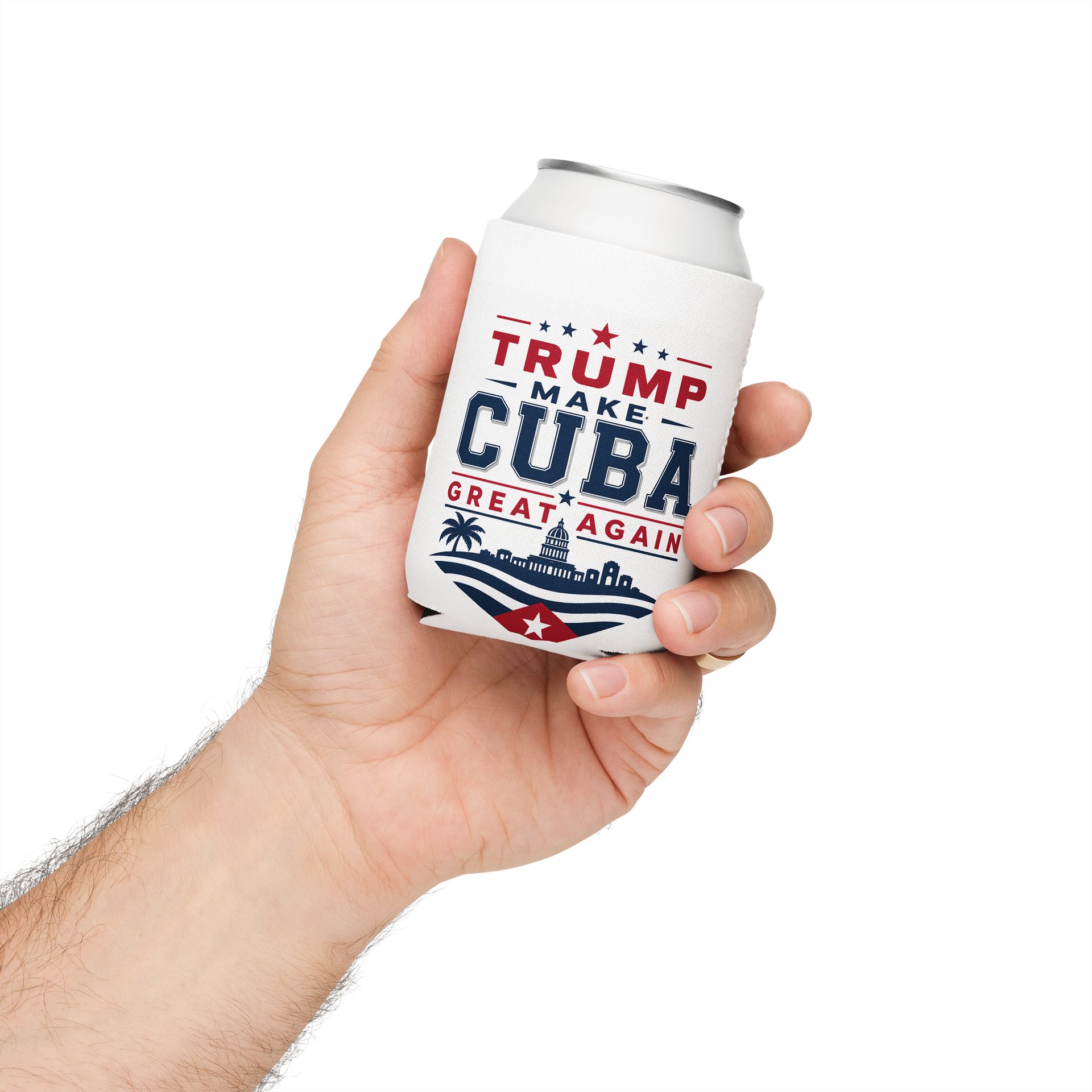 Trump Make Cuba Great Again - Porta Latas Blanco product image (4)