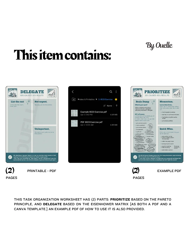 High-Impact Productivity Worksheet (PDF) product image (6)