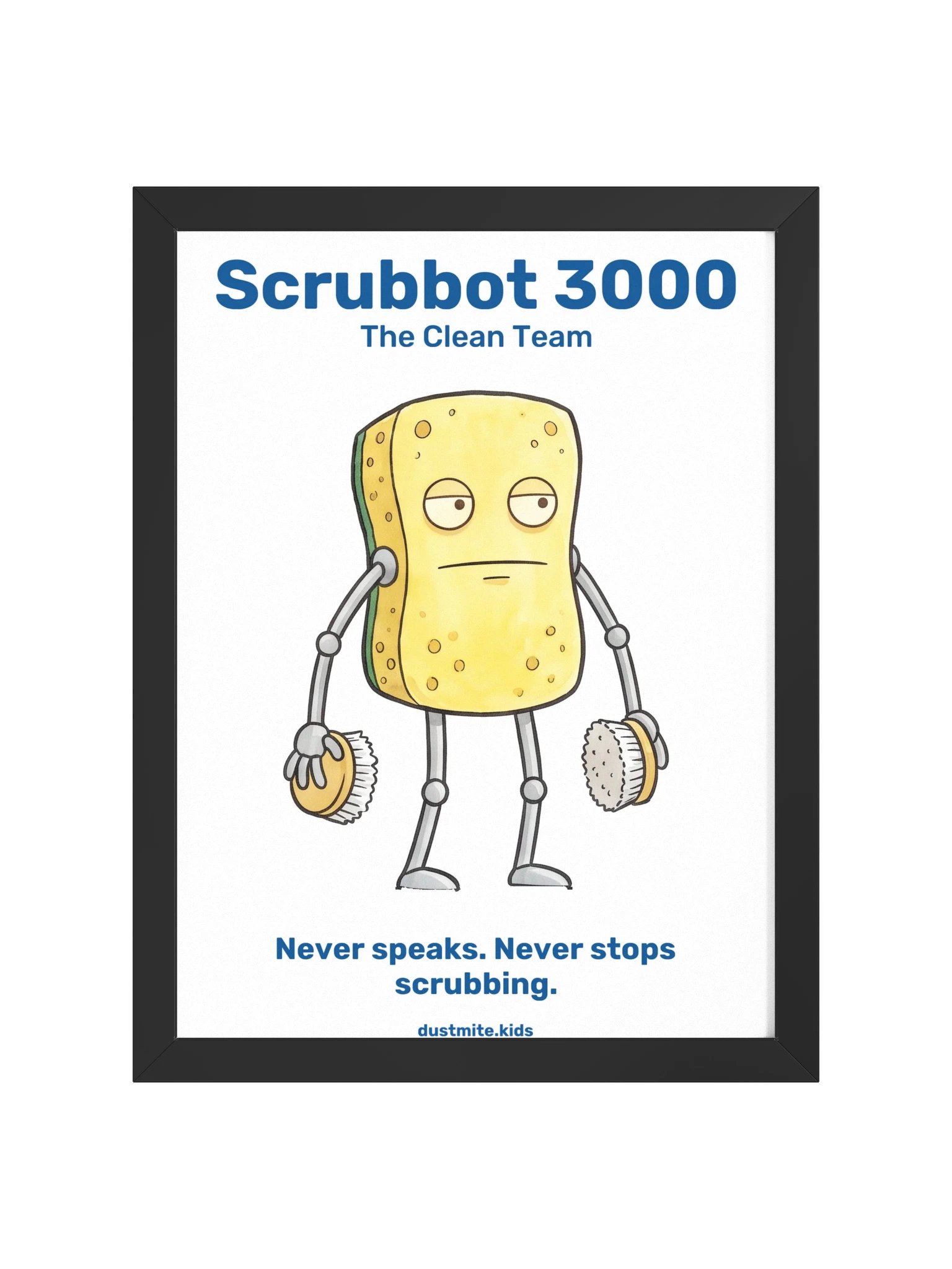 Scrubbot 3000 Framed Poster product image (13)