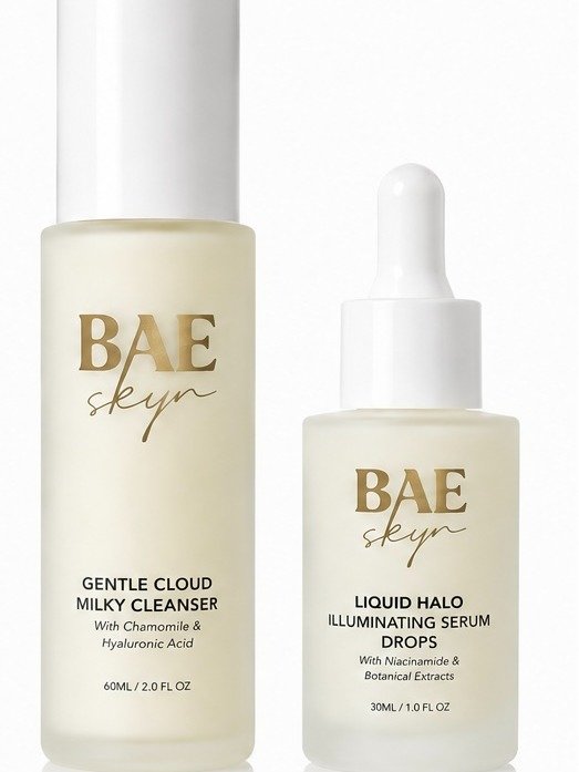 Gentle Cloud Milky Cleanser + Liquid Halo Serum Set product image (1)