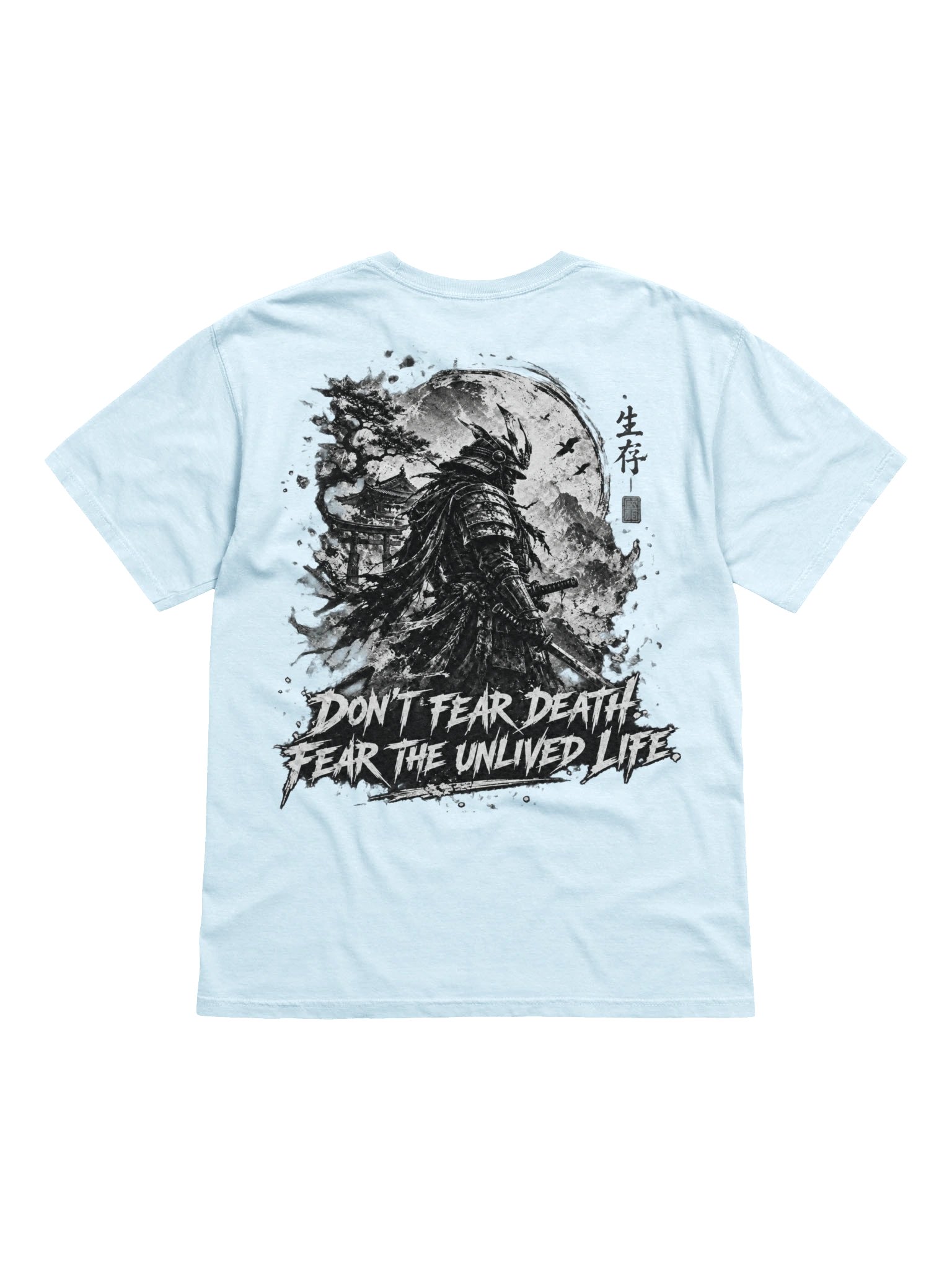 JAPANESE SAMURAI & DARK INK GRAPHIC T-SHIRT | DOUBLE-SIDED BUSHIDO STREETWEAR product image (10)