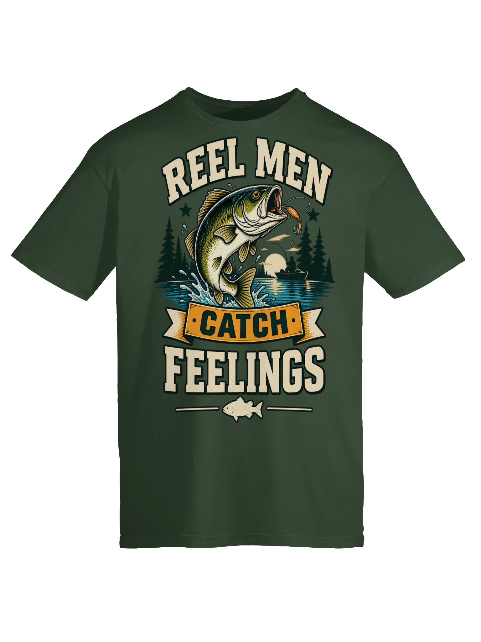 Reel Men Catch Feelings T-shirt product image (15)