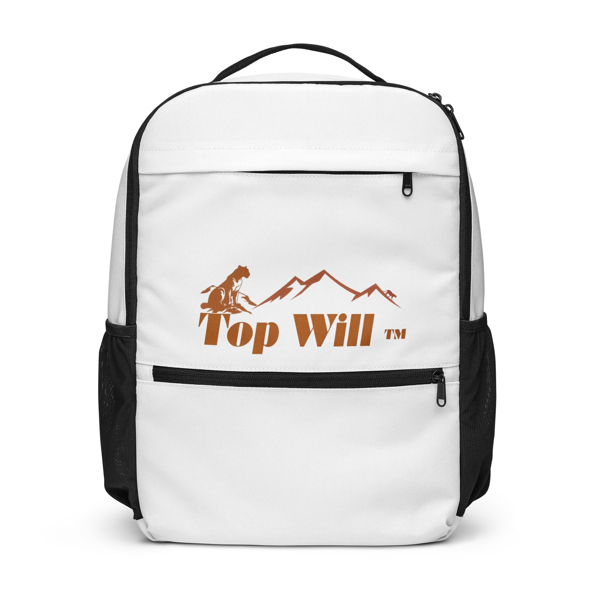 Top Will ™ White & Orange Backpack product image (1)